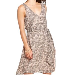 A New Day Leopard Print Swift Dress Sz L